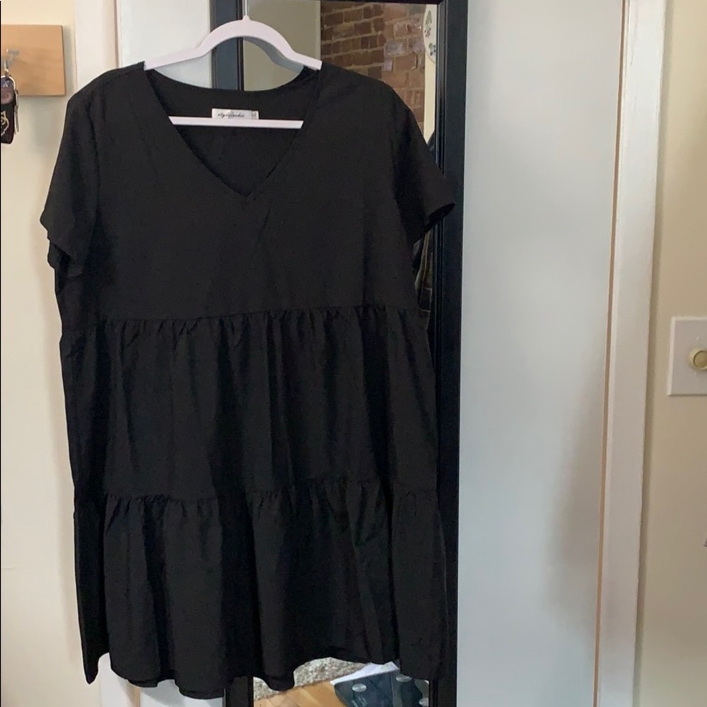 Black flowy dress